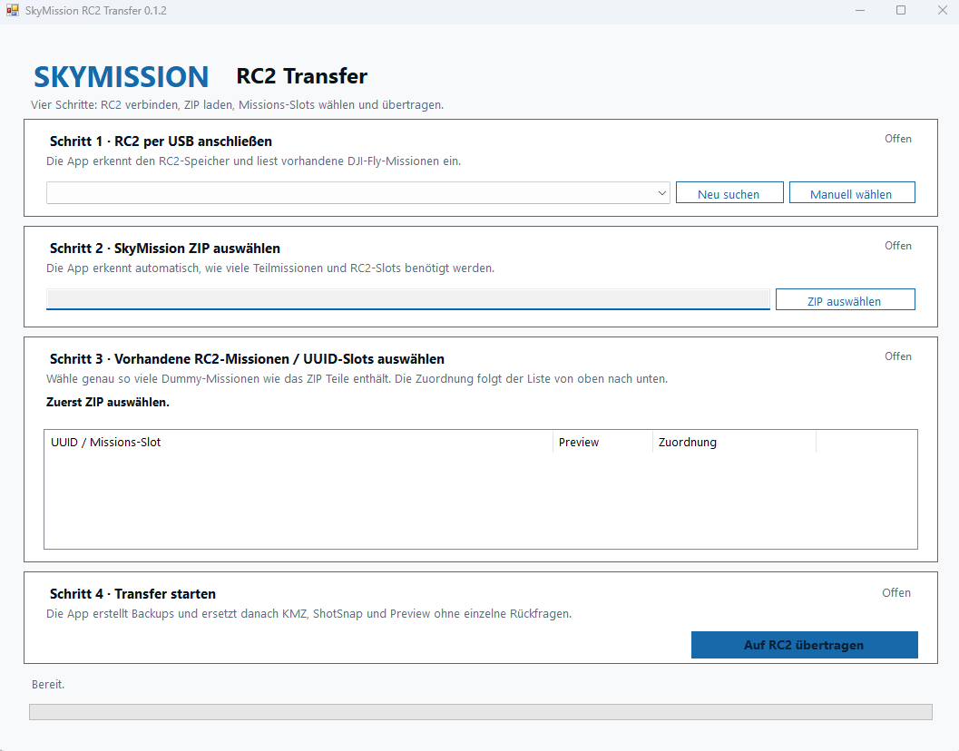 RC2 Transfer: four steps